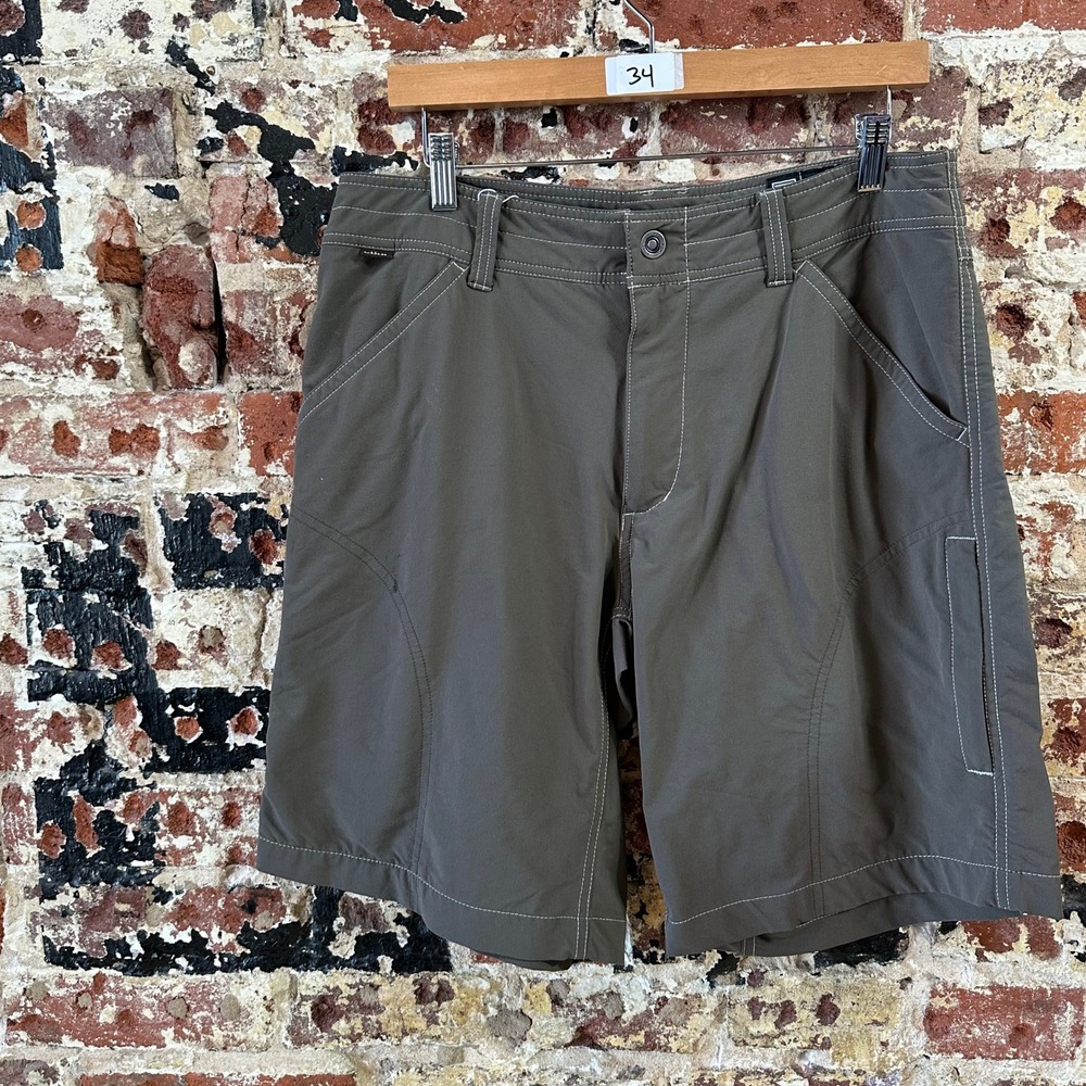 Kuhl Gray 10" Outdoor Hiking Lightweight Shorts Mens 34